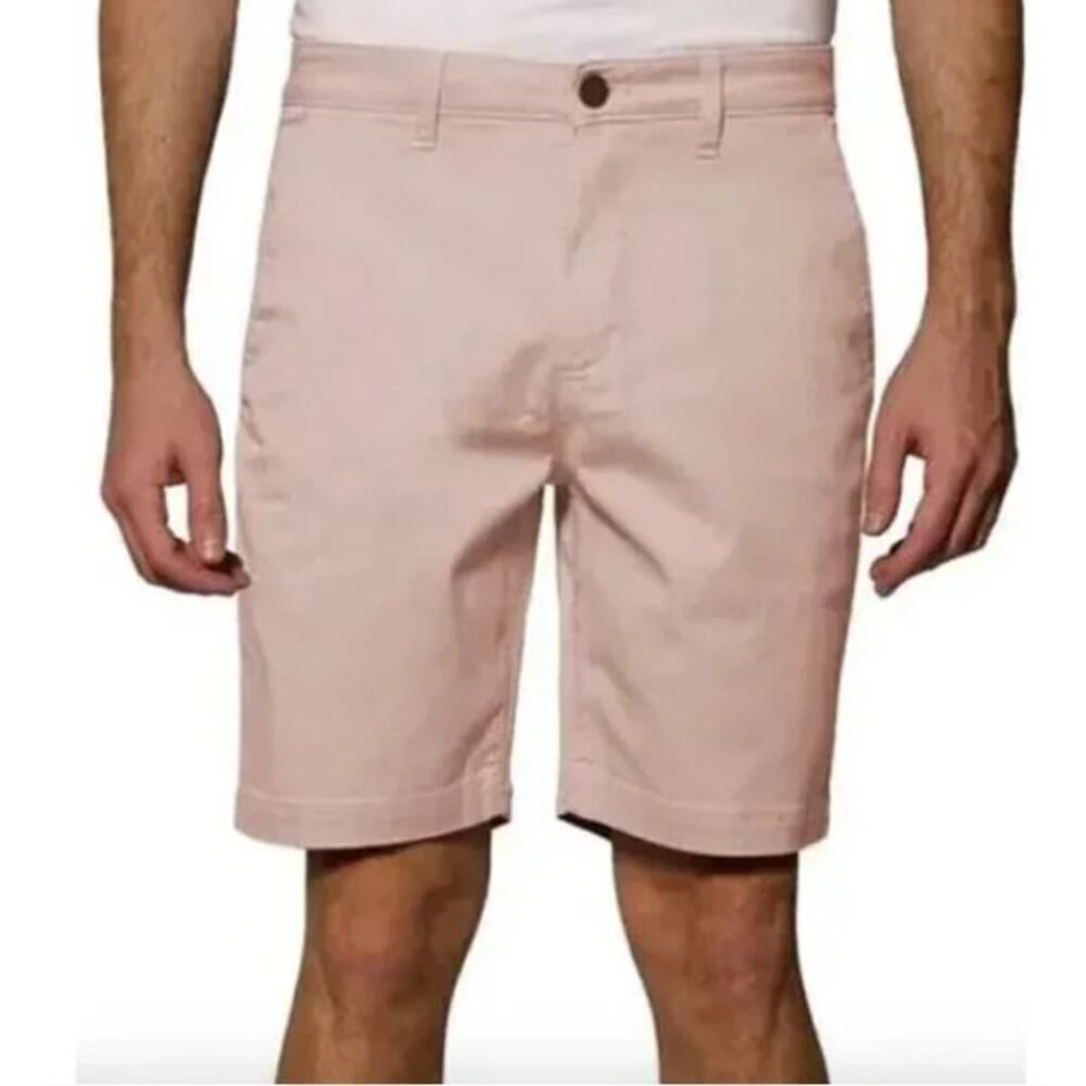 Monfrere Cruise Chino Short Men's 38 Pastel Pink 9" Mid Rise Relaxed Cotton NWT